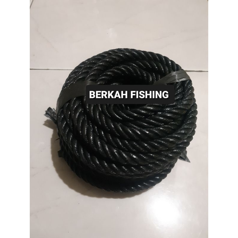 

Tali tambang pengikat serbaguna 10mm Hitam (30-50meter)