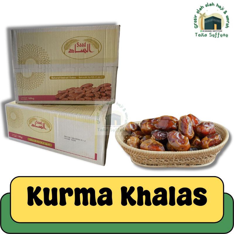 

OLEH OLEH HAJI DAN UMROH 1 KARTON KURMA KHALAS SAAD 10KG I KURMA KHOLAS BASAH I KURMA BASAH ASLI ABU DHABI