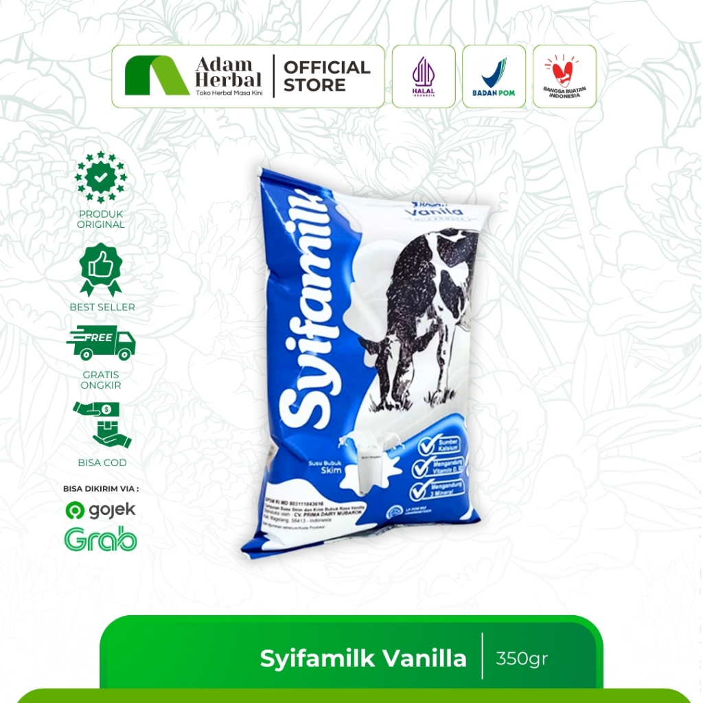 

Syifamilk 350gr - Cokelat, Vanilla, dan Full Cream Susu Sapi Kaya Nutrisi & Tumbuh Kembang Anak