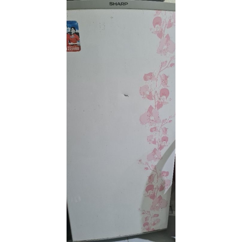 Kulkas Sharp 1 pintu  motif Sakura