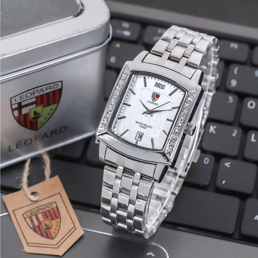 LEOPARD 8037 Jam Tangan Wanita Kotak Baru termurah Viral - Jam Anak Remaja Anggun