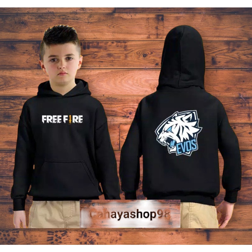 Special Pr SWEATER ANAK FREEFIRE EVOS  HOODIE FF EVOS  BISA COD
