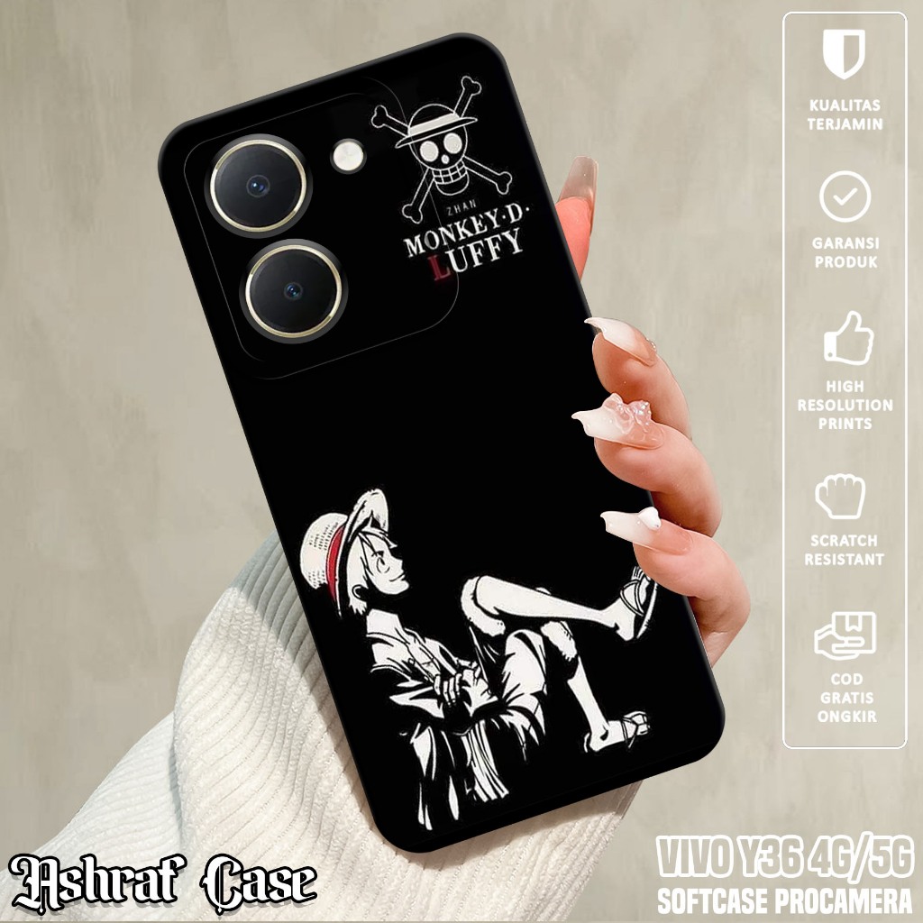 Case VIVO Y36 4G / Y36 5G - Casing VIVO Y36 5G / Y36 4G  Motif OP - Silikon Hp VIVO Y36 - Softcase H