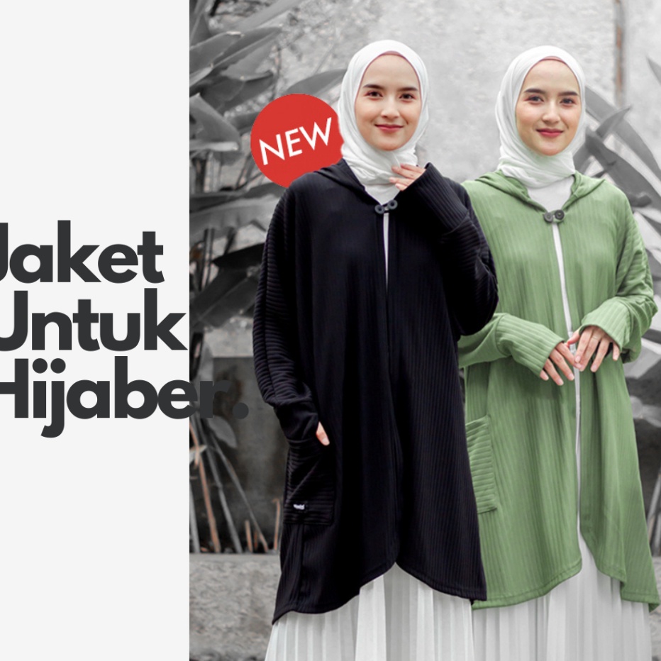 Terbatas Hijacket Syania  Hijaket Jaket Outer Hijab Wanita Muslimah Syari