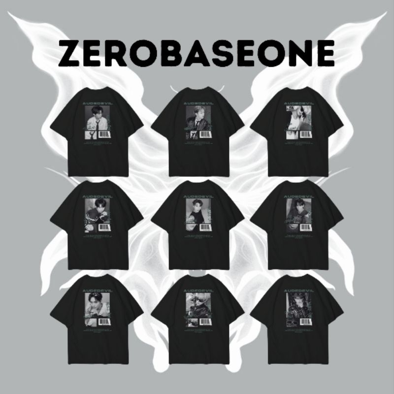 [PART 1] VEMTUS T-SHIRT KAOS ZB1 ZEROBASEONE AUDEDEVIL TAERAE MATTHEW JIWOONG YUJIN GUNWOOK GYUVIN H
