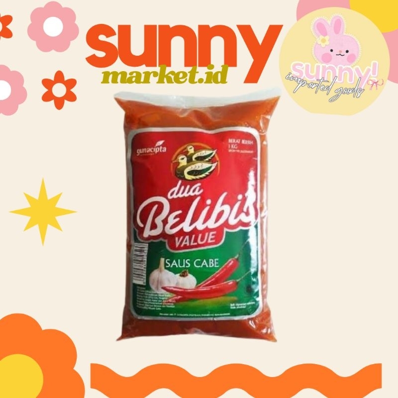 

SUNNYMARKET - DUA BELIBIS SAUS SAOS CABE SAMBEL SAMBAL 1 KG