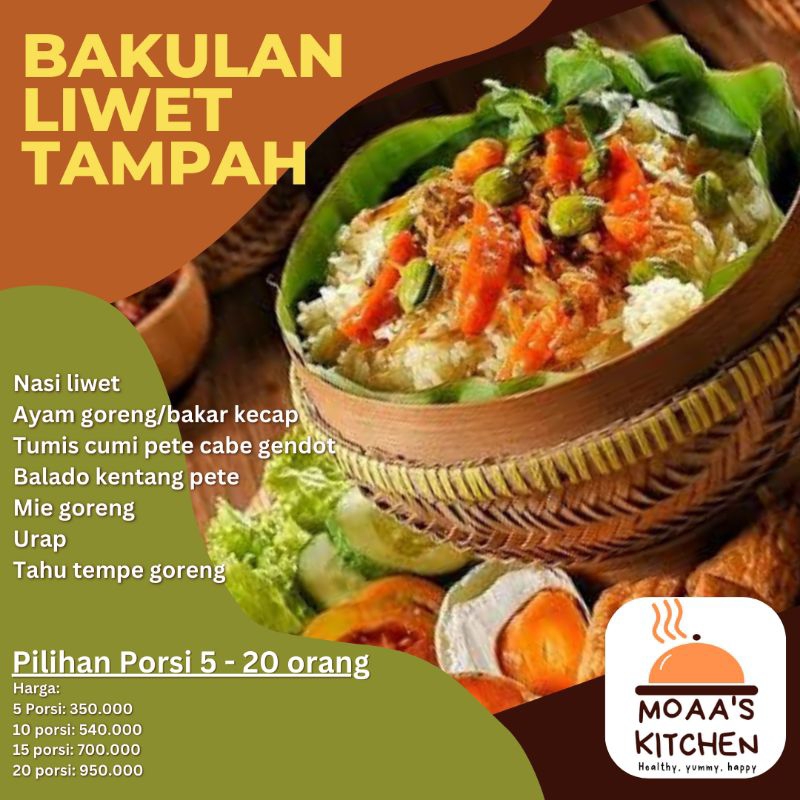 

Nasi liwet premium khas sunda bakulan tampah