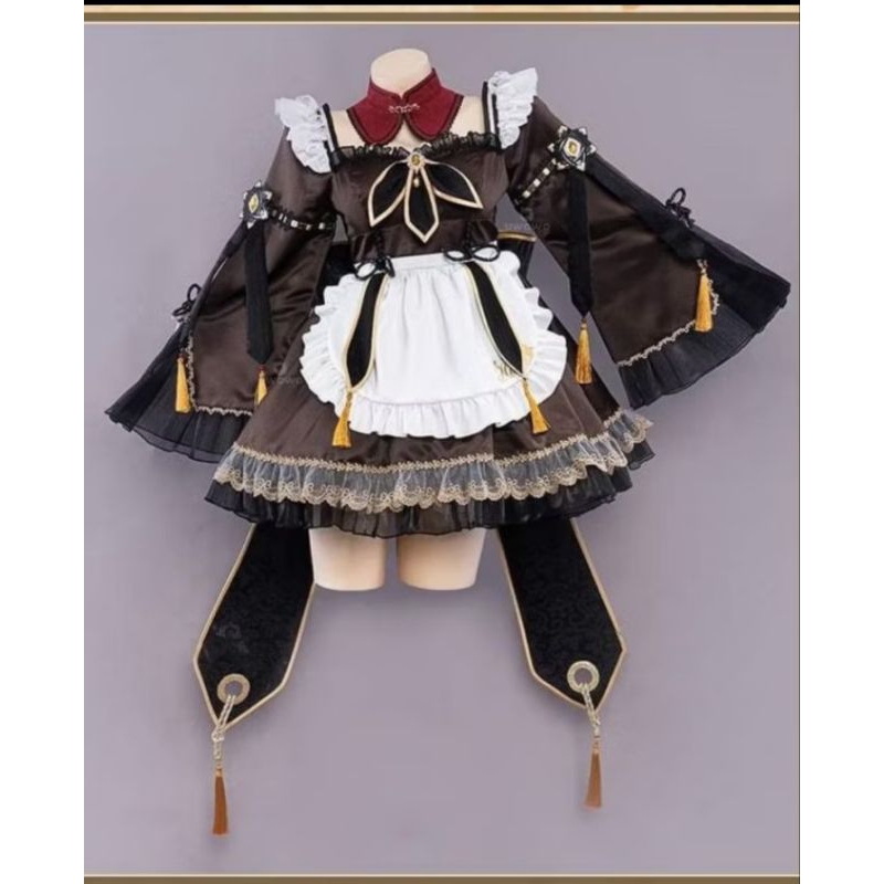 Hutao Fashion Bunny Suit, Maid Vers. Costum Cosplay
