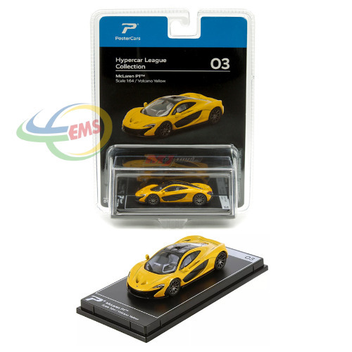 H03B - PosterCars 1:64 McLaren P1 – Volcano Yellow