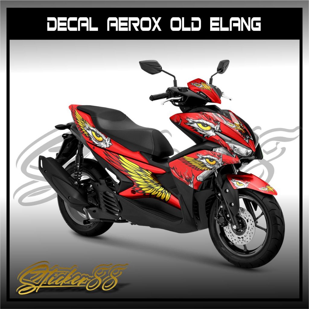 Decal Sticker Variasi Fullbody All New Aerox 155 Connected Elang / Dekal Stiker Aerox New Decal Stik