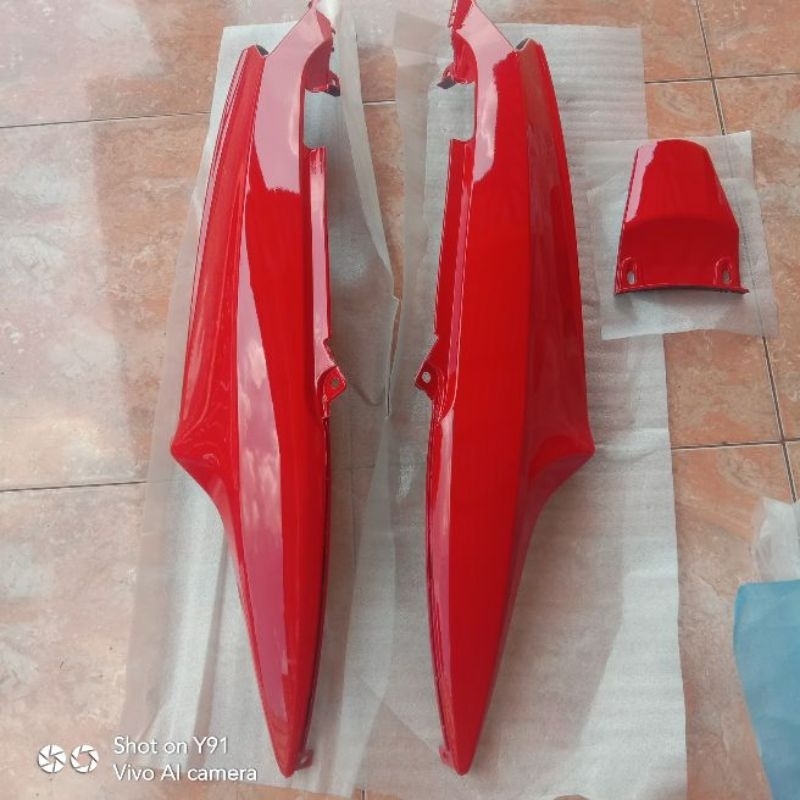 cover body samping kanan kiri motor Yamaha Mio Merah cabai