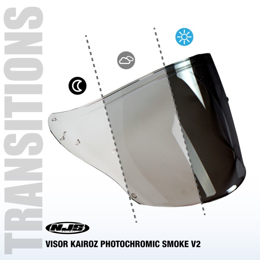 VISOR PHOTOCHROMIC HELM NJS