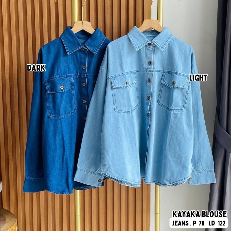 Kayaka Blouse // Atasan bahan jeans