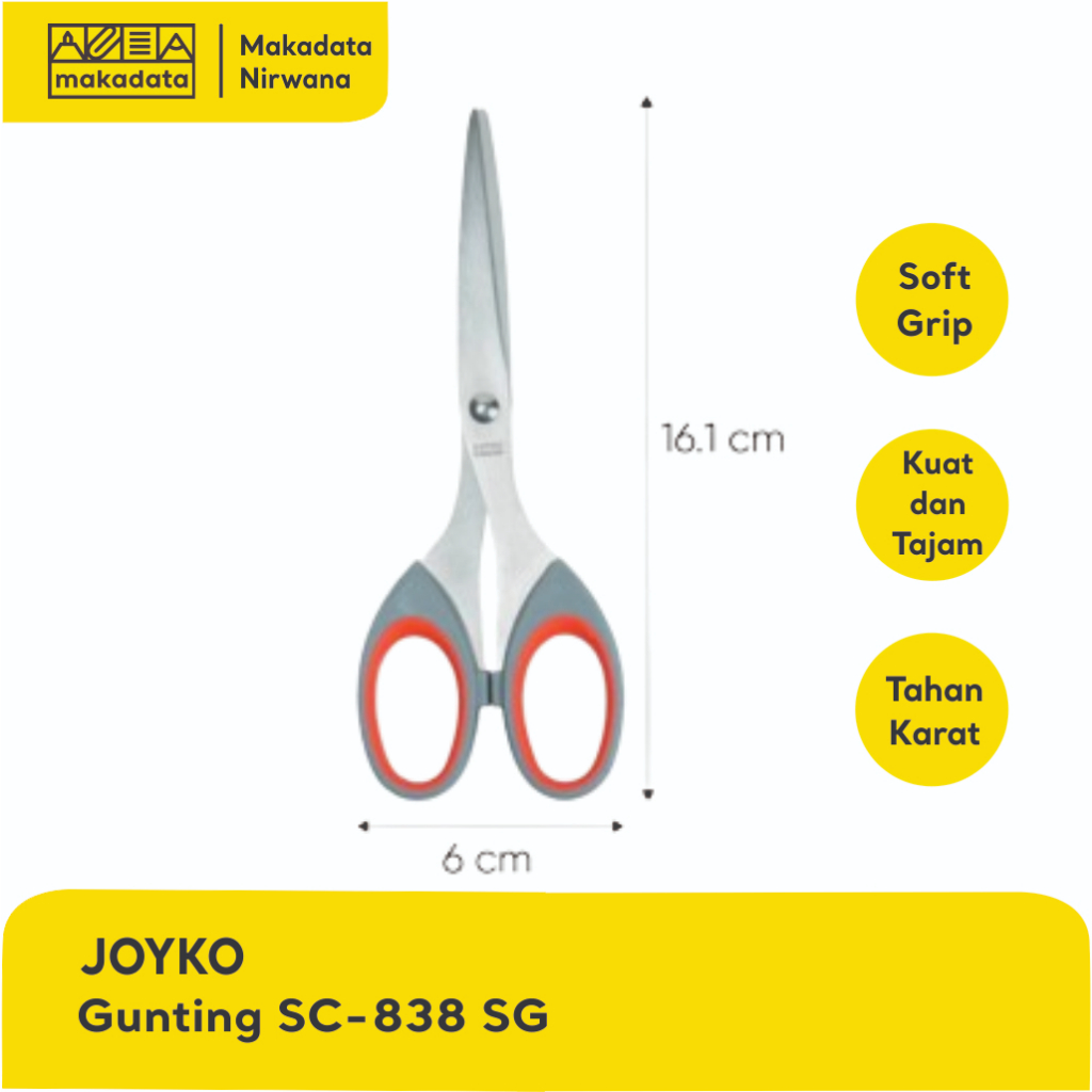 

JOYKO SCISSORS/GUNTING SC-838 SG (1 PCS)