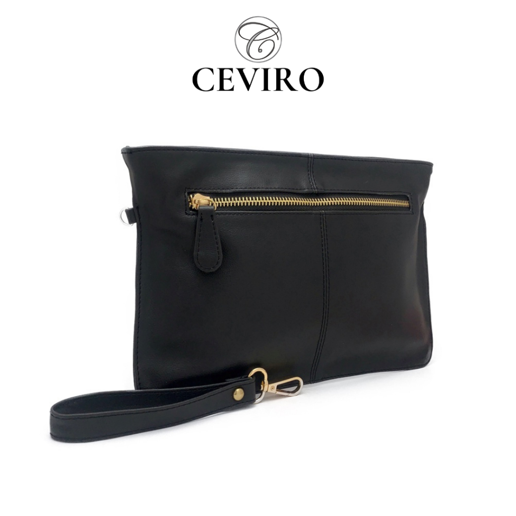 EXCLUSIVE CEVIRO DOMPET KULIT PRIA DAN WANITA UENO CLUTCH PALING TERBARU ORIGINAL