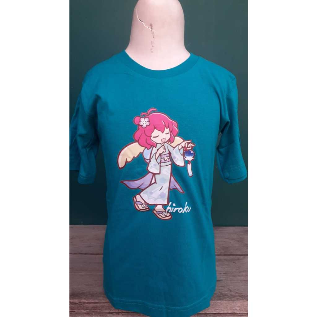 HIROKU Baju Anak Kaos Distro Motif Warna Biru HRK87