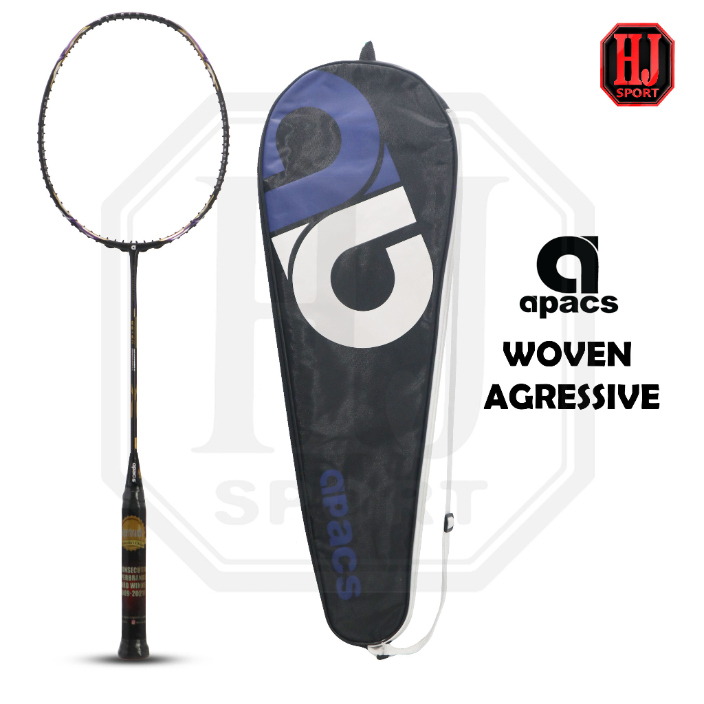 Raket Badminton Apacs WOVEN Aggresive ORIGINAL Bonus Senar dan Tas 1R