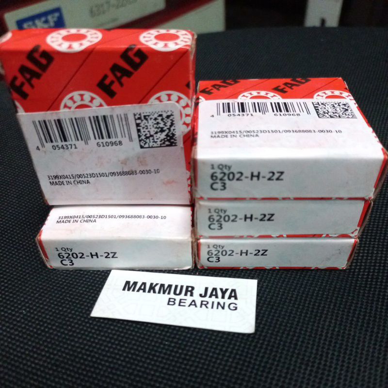 BEARING 6202-H-2Z C3/BEARING 6202 ZZ C3 FAG