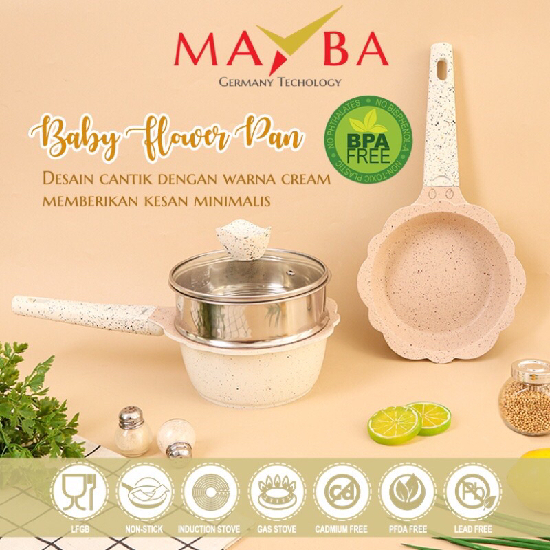 MAYBA GERMANY PANCI SET MPASI Baby-Peralatan panci mpasi