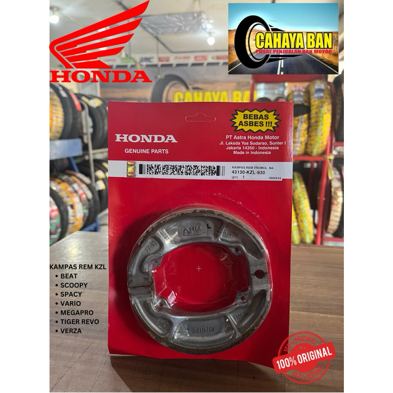 KAMPAS REM TROMOL BELAKANG AHM HONDA KZL UNTUK BEAT VARIO SCOOPY SPACY KARBU FI 110 125 150 160 LED 