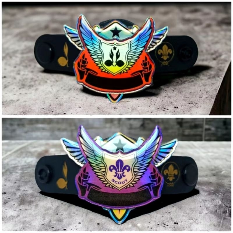 

ring kacu pramuka custom nama hologram terbaru