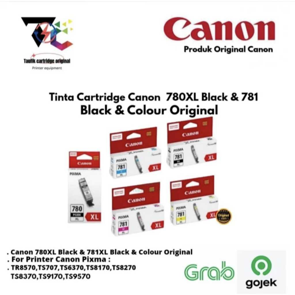 Tinta canon 780XL pgbk & 781XL bk/cyan/magenta/yellow Original