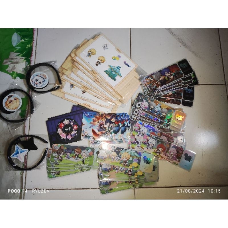[OFFICIAL MERCH HOYOFEST 2024] Tiket, Postcard, Standee Kardus