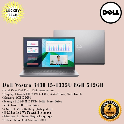 Dell Vostro 3430 Intel Core I5-1335U 8GB 512GB