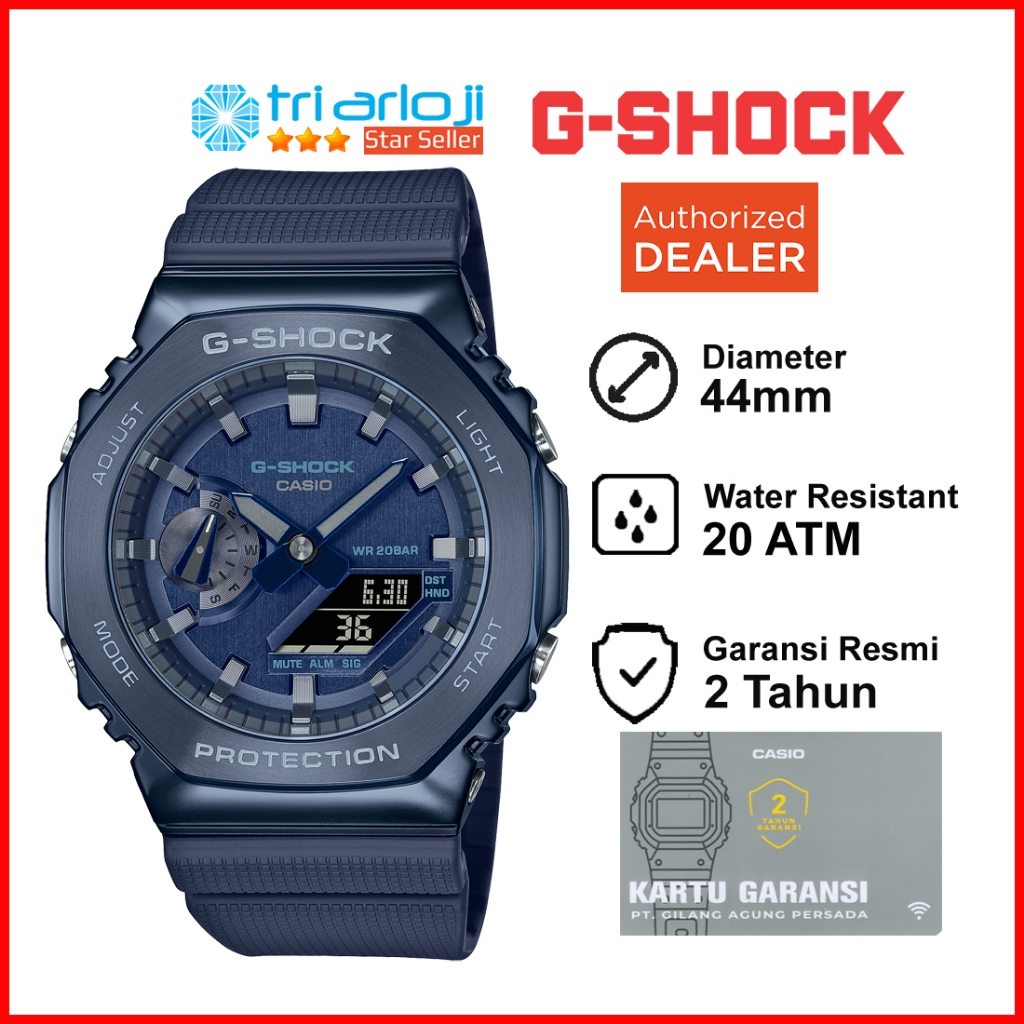 Casio G-Shock GM-2100N-2ADR Jam Tangan Pria GSHOCK G-Steel GM-2100N-2A GM-2100N GM-2100 GM2100 Metal