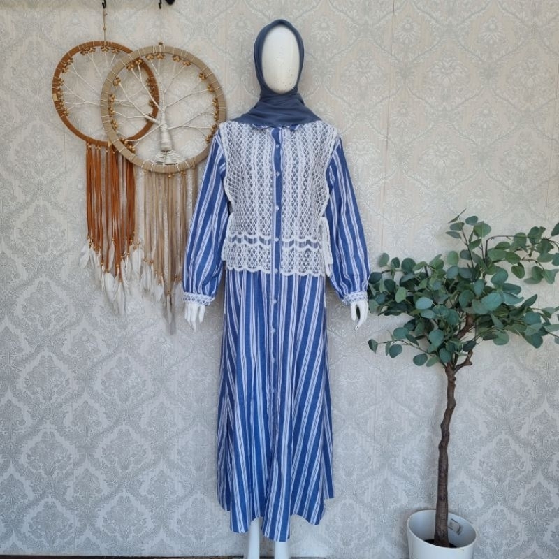 Gamis Salur Biru