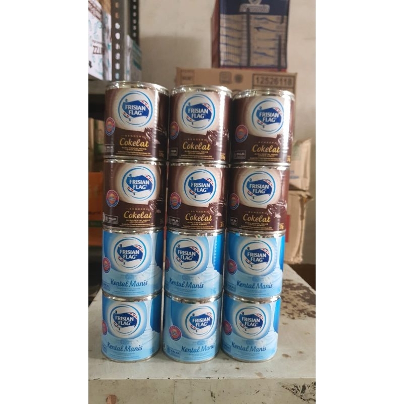 

Susu kental manis frisian flag can bendera kaleng per 6 kaleng per 6 pcs cokelat krimer putih