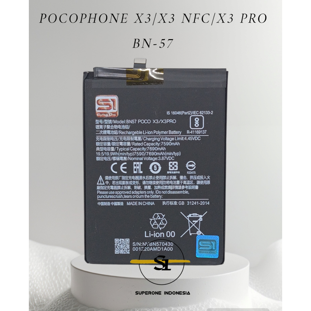 Baterai Batre Batrai BN57 Poco X3 / Poco X3 Pro / Poco X3 NFC Original Superone