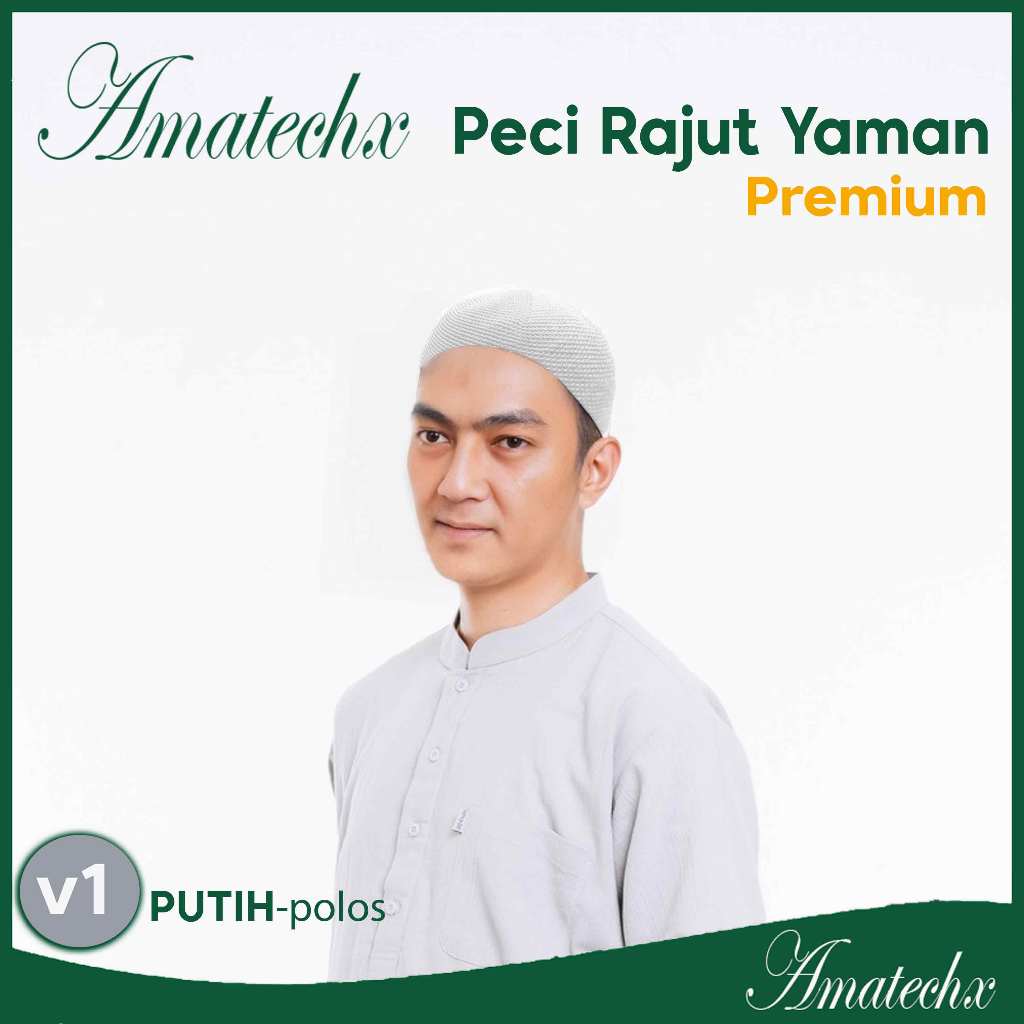 PECI RAJUT YAMAN - POLOS | Peci Rajut Tebal Handmade Sulam Manual | Peci Rajut Size Dewasa