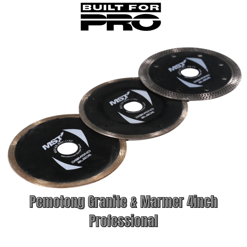 Mata Potong Keramik Premium 4inch Kering Turbo Gerinda Potong Granit Marmer Diamond Blade 115mm