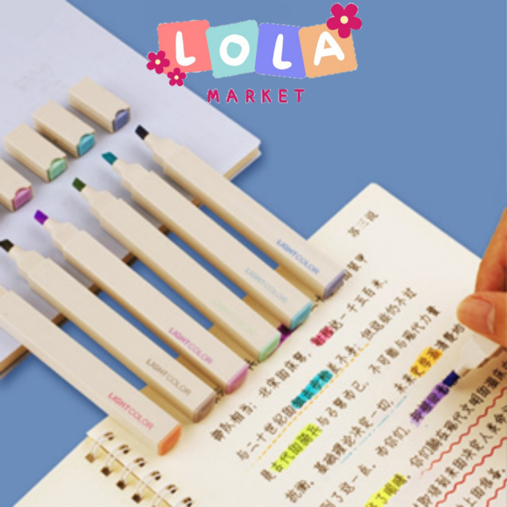 

Stabilo highlighter pastel marker Highlighter marker Morandi color & Macaron pastel double tip 6 colors