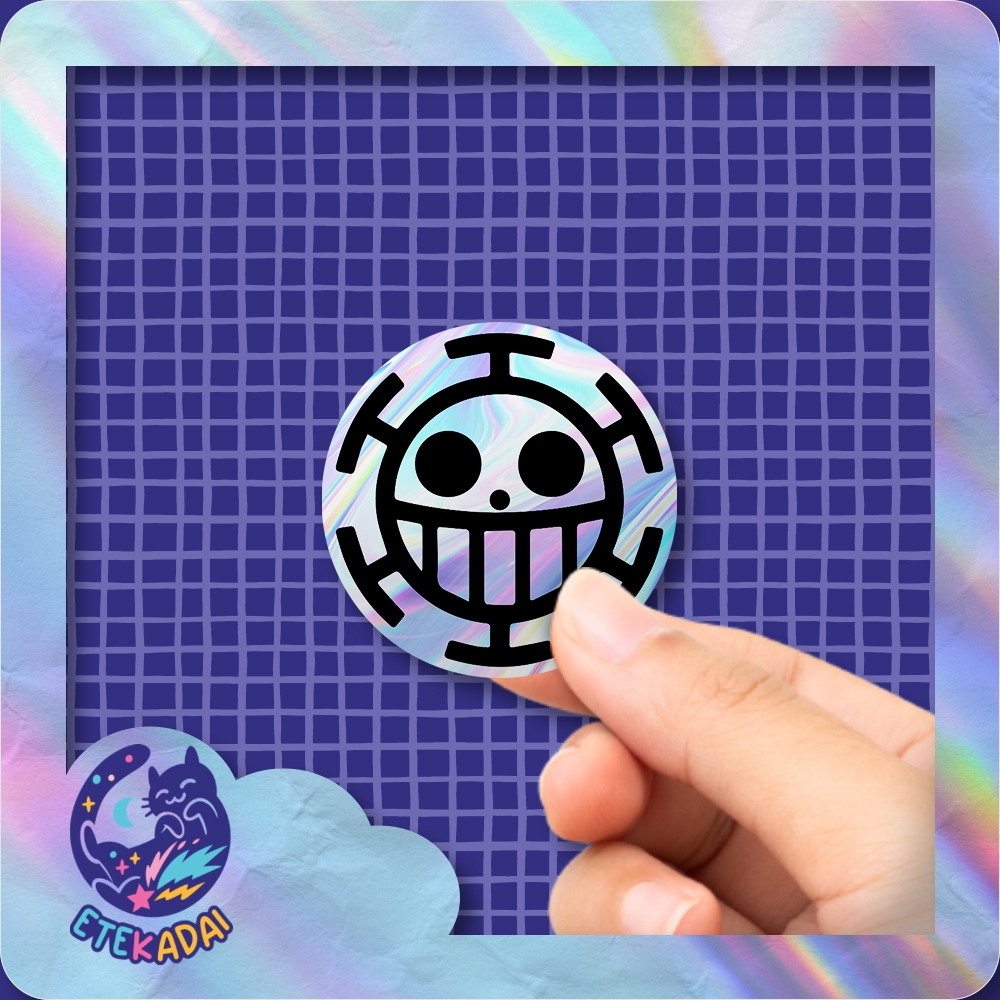 

Stiker Hologram Anime One Piece Trafalgar Law