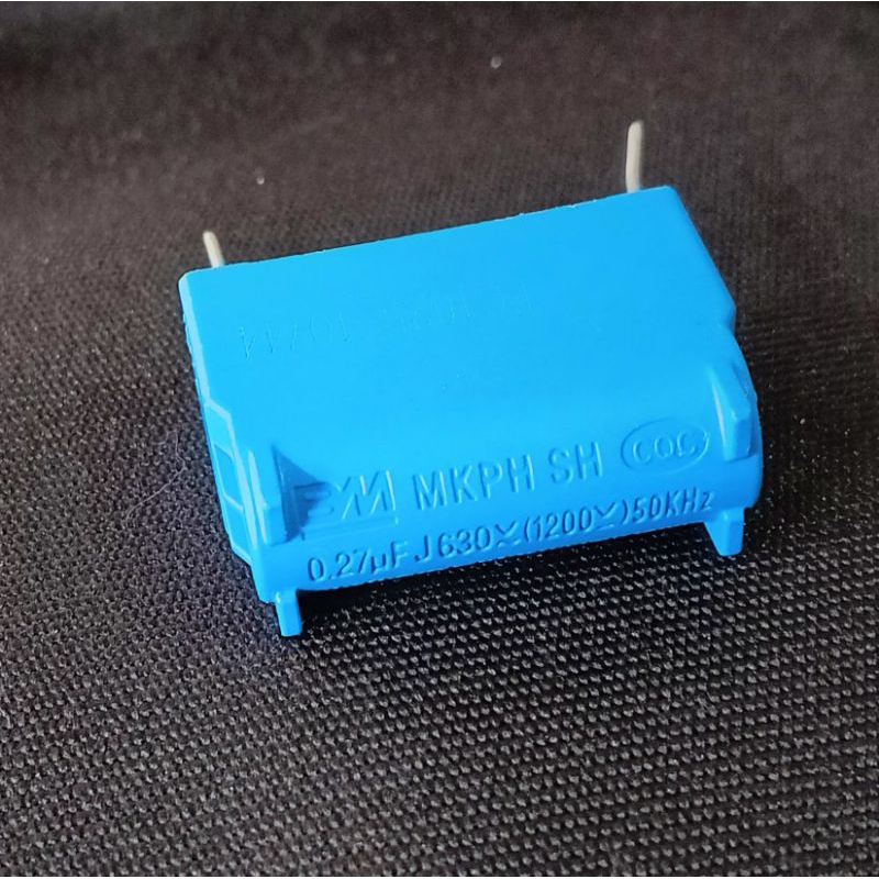 Kapasitor MKPH 0.27uf Mikro 630V 1200V DC Horisontal / Mendatar Kapasitor Induksi 0.27uF