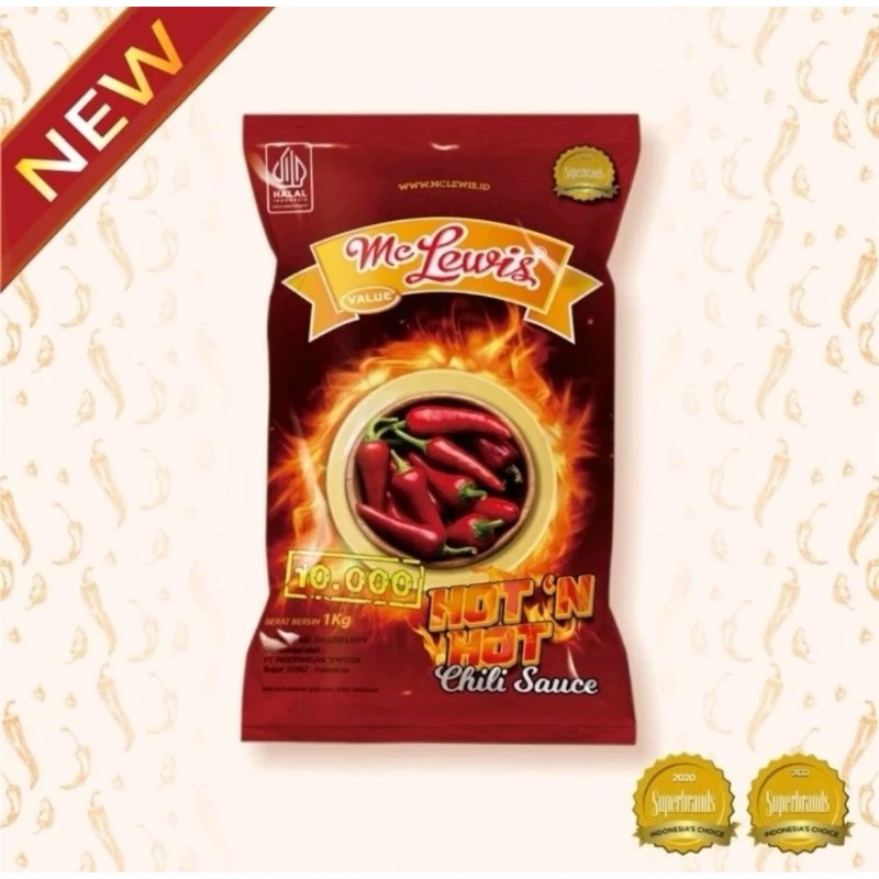 

Mc Lewis sambal hot @900 gram bandrol 10.000