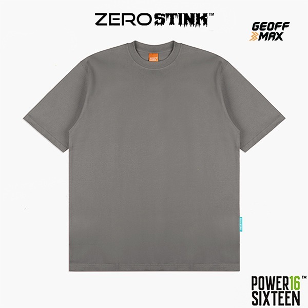 Geoff Max - Heavyweight 16s (Power16) - Based ZeroStink SS 16 Night Grey Baju Kaos Pria Wanita Tshir