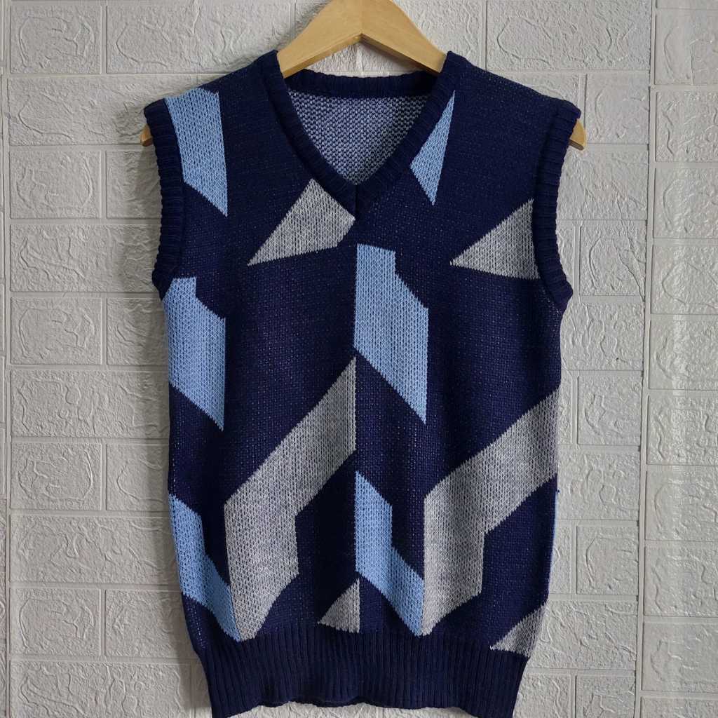 v-3 vest rajut pria/wanita