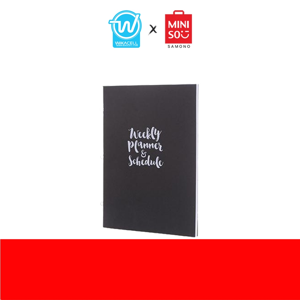 

Miniso Stitch Bound Books Plain - Pink/Brown/Buku Berjilid Miniso Stitch Polos - Merah Muda/Coklat