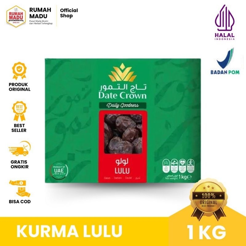 

Kurma Lulu 1 Kg - Date Crown | Kurma 1 Kilogram | Rekomendasi kurma | Kurma Arab | Kurma arab asli | Kurma impor | Kurma Terbaik | Kurma grosir | Kurma kotakan | Kurma premium | Kurma manis | Kurma kering | Kurma bagus | Kurma recommended | Kurma awet