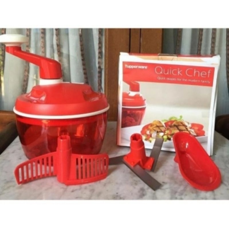 Tupperware Quick Chef Pencacah Penggiling daging manual tanpa listrik makanan bawang kacang cabai sa