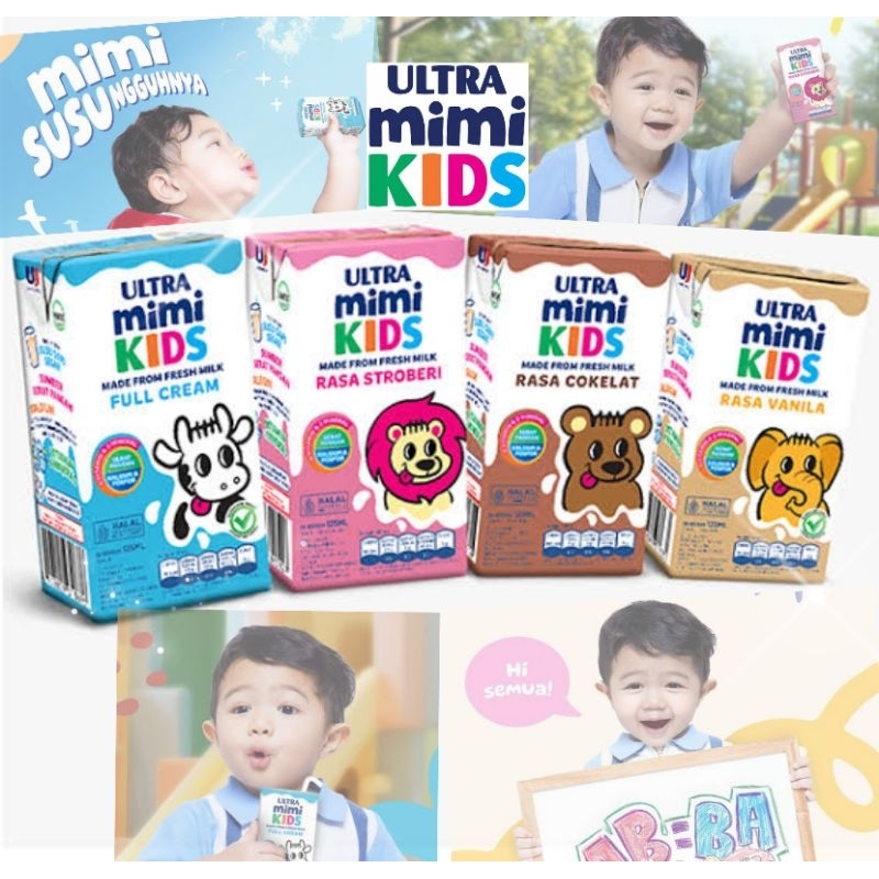 

Susu Kotak Ultra Mimi Kids 125ml (Full Cream, Cokelat, Strawberry, Vanila)