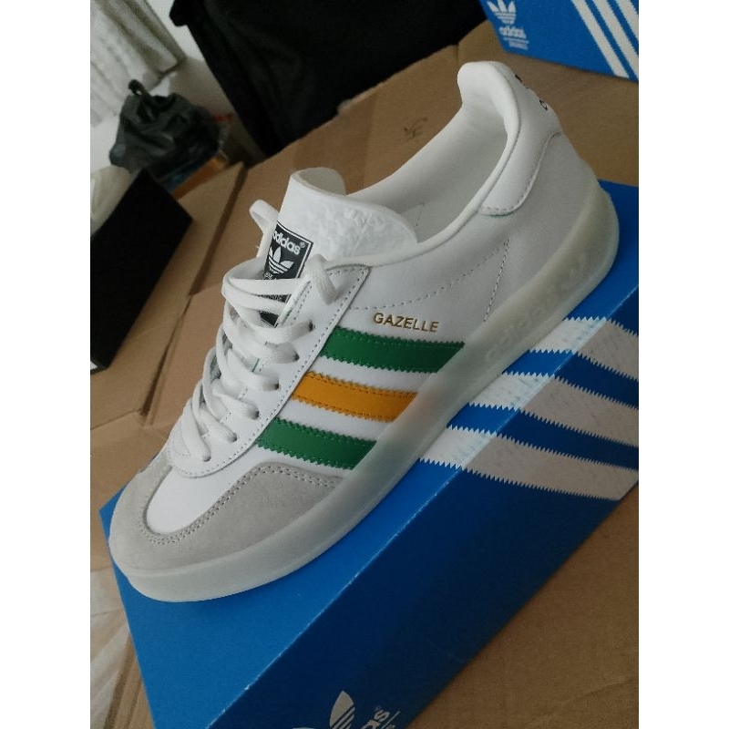 Adidas Gazelle white green