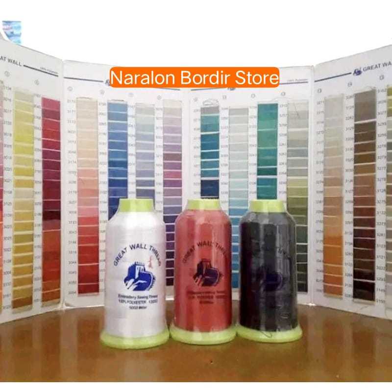 Benang bordir polyester great wall