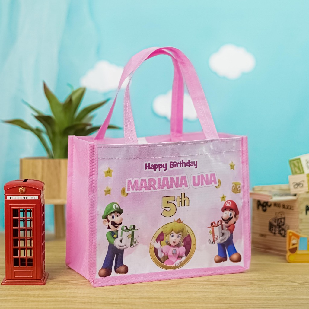 

Tas Pesta Ulang Tahun Anak, Goodie Bag Jinjing Tas Ulang Tahun Foto Sendiri