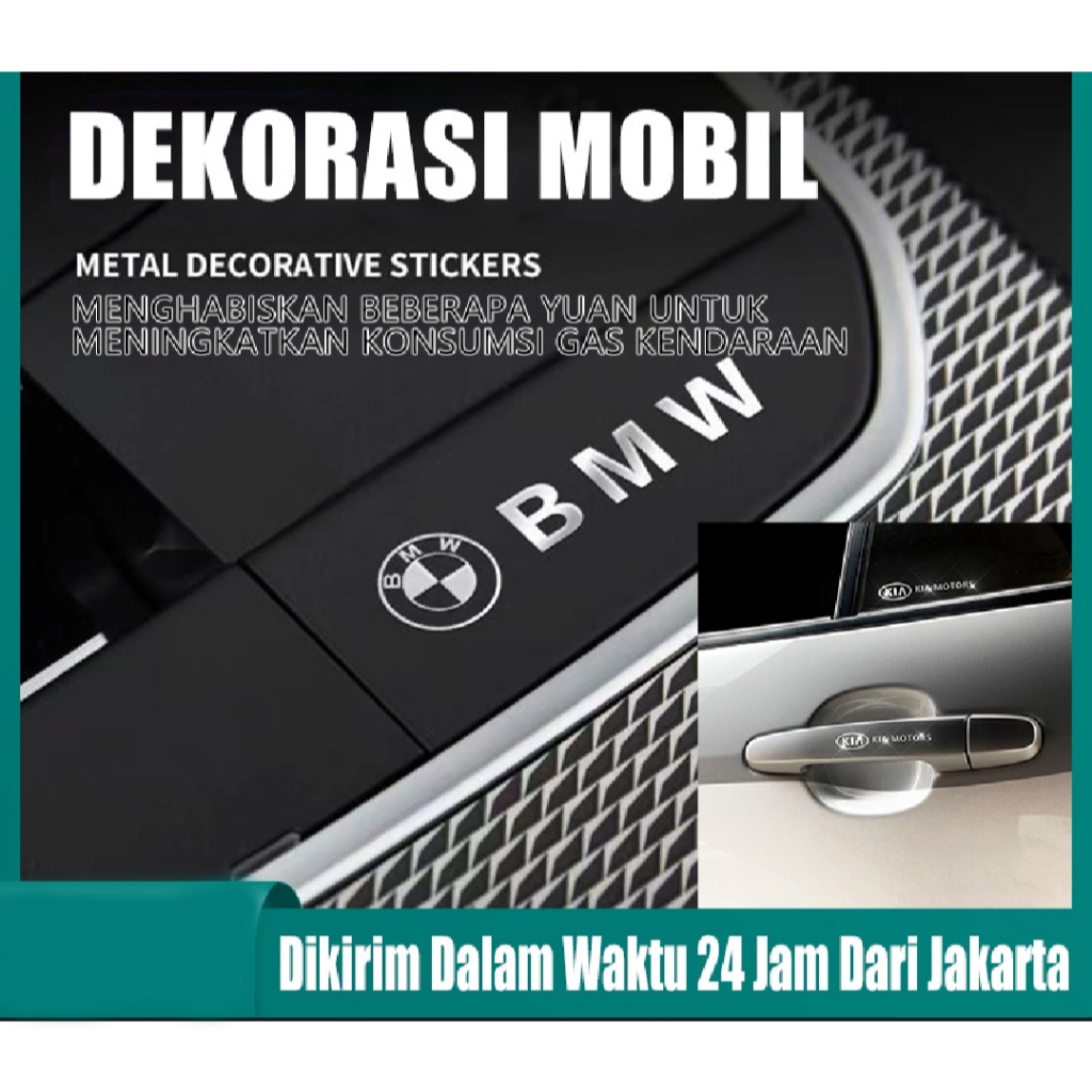 Stiker Emblem Logo Mobil Stiker Interior Mobil Stiker Mobil Logo 3D Logam