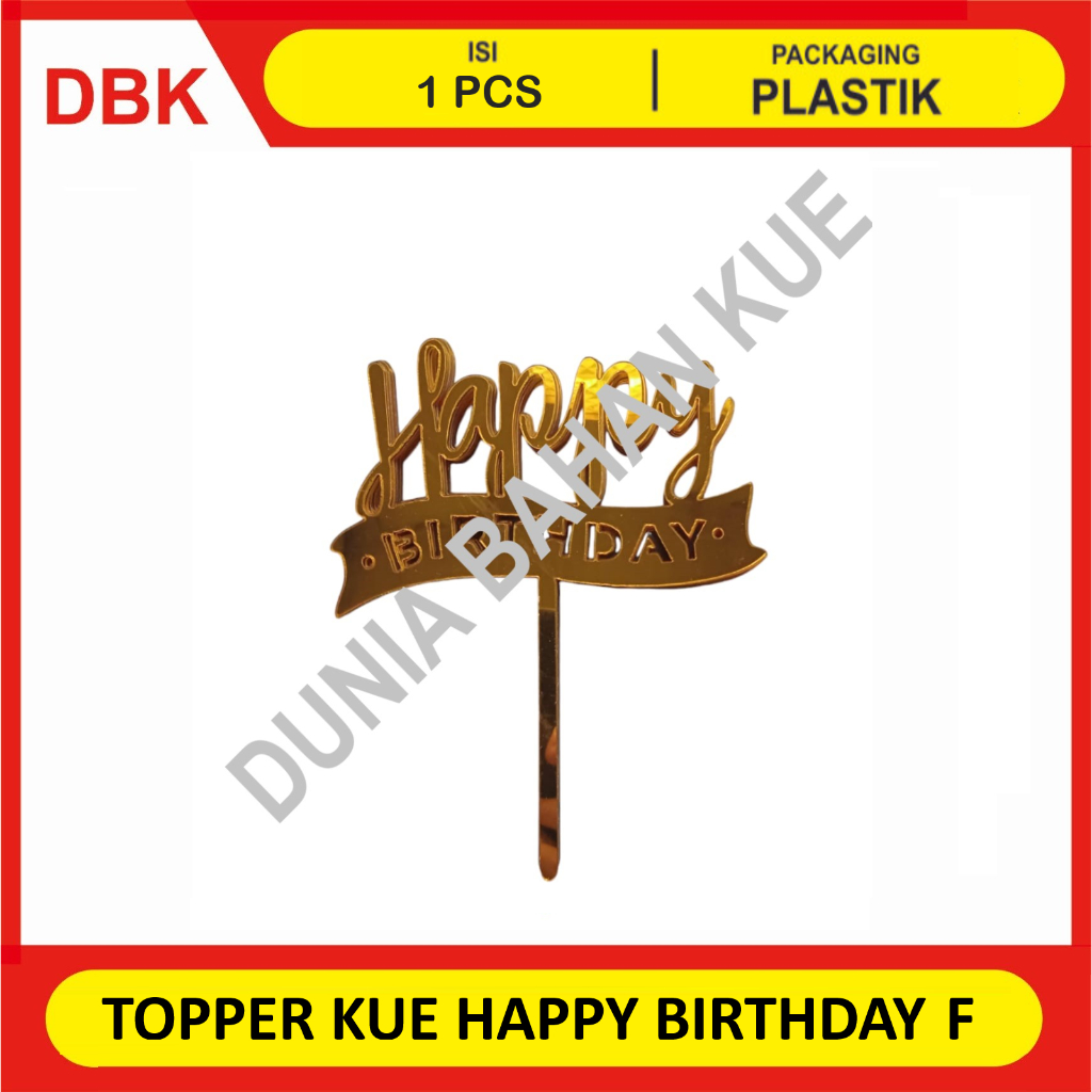 

TOPPER KUE HAPPY BIRTHDAY AKRILIC CAKE TOPPER ACRYLIC