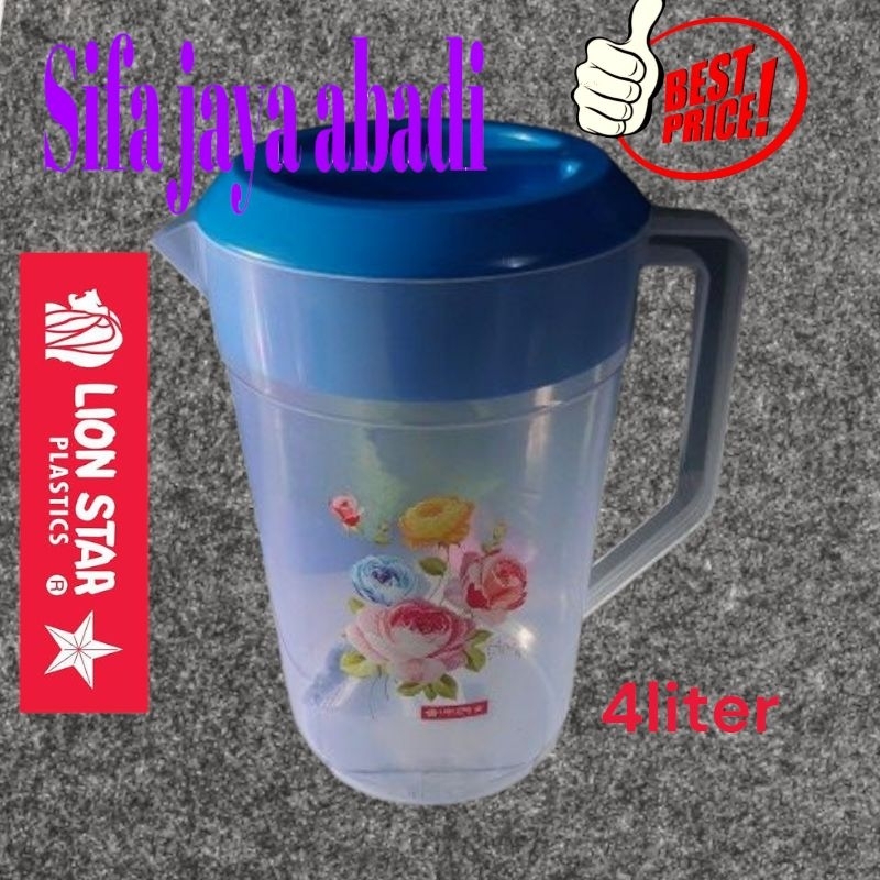 TEKO JUMBO LION STAR ORI 4LITER/LION STAR TEKO PLASTIK BESAR